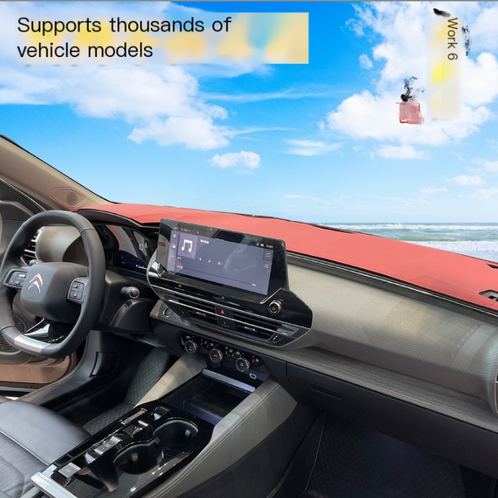 Leather Sunshade Mat for Citroen Dashboard Protection