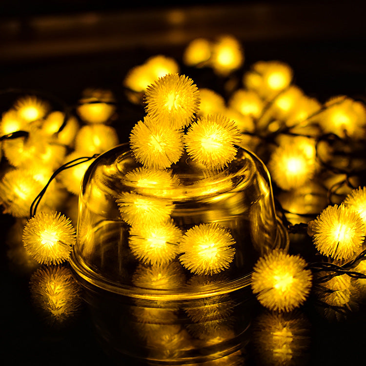30LED Solar String Lights with Ball Decorations