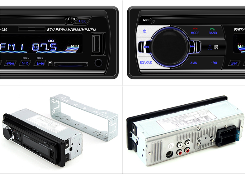 JSD520 Bluetooth Car MP3 Player with USB and Radio