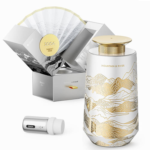 3004 Waterless Essential Oil Diffuser Smart Auto On/Off Unique Gifts for Car Guys - Included Hotel Collection Aroma Oil Mini Rechargeable Adjustable Concentration Car Air Fresheners Spray