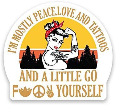 Peaceful Tattoo Vinyl Sticker for Cars and Trucks