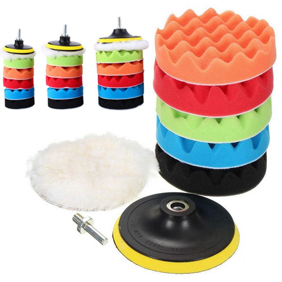 3-7 Inch Self-Adhesive Car Polishing Sponge Pads