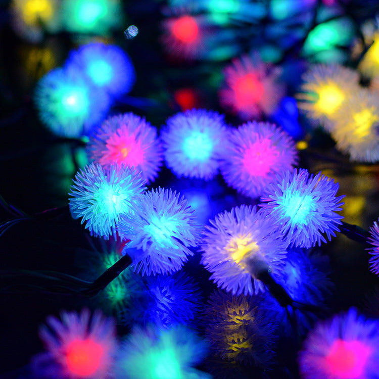 30LED Solar String Lights with Ball Decorations