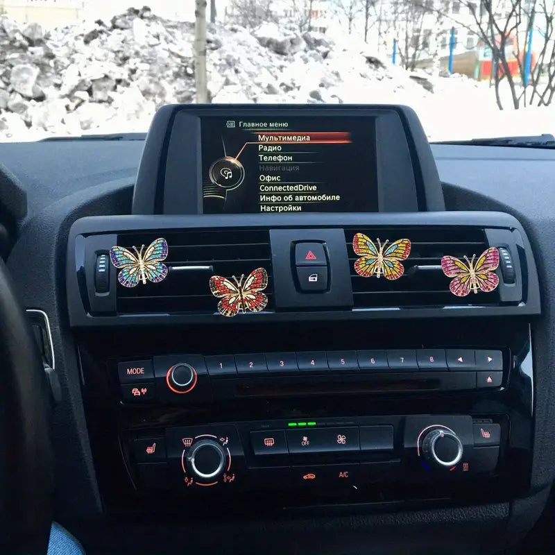 DIY Full Diamond Butterfly Car Air Vent Jewelry Accessories