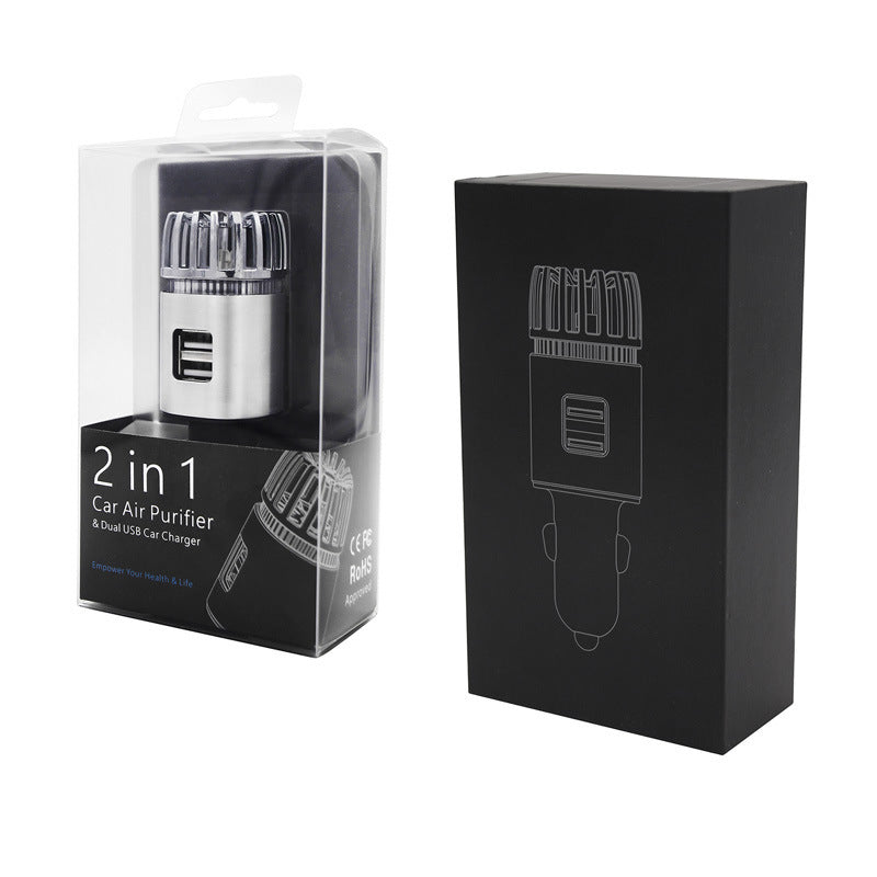 Aluminum Alloy USB Car Air Purifier, Metal Purifier