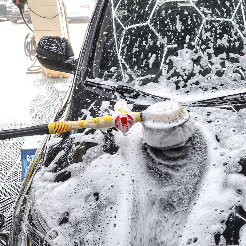 Dual-use Automatic Rotating Car Wash Brush Tool