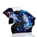 JIEKAI Motorcycle Helmet with Dual Lenses and Anti-Fog