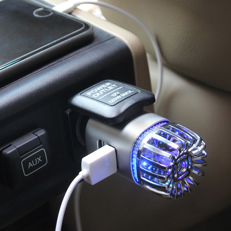 Aluminum Alloy USB Car Air Purifier, Metal Purifier