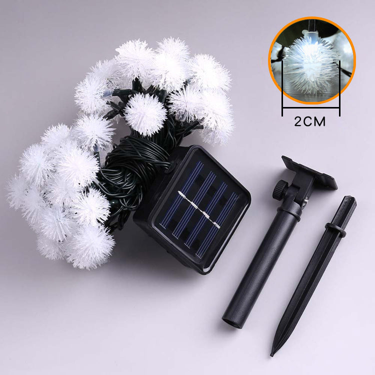 30LED Solar String Lights with Ball Decorations