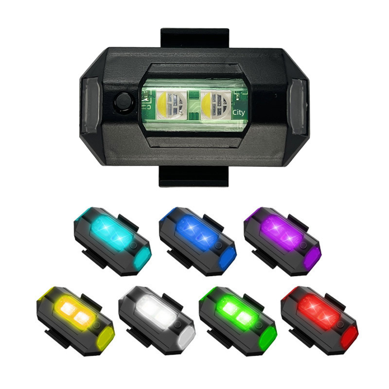 Cross-Border Vehicle Warning Light for Drones and Bikes