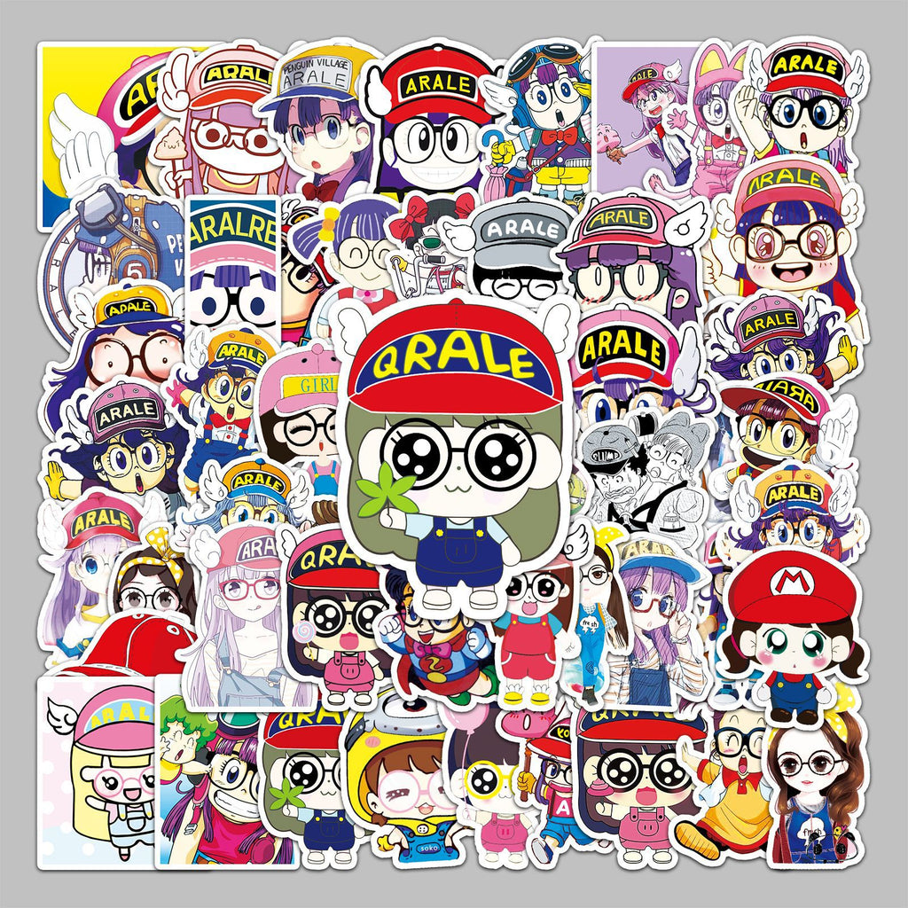 50 Anime Cartoon Waterproof Stickers for Luggage