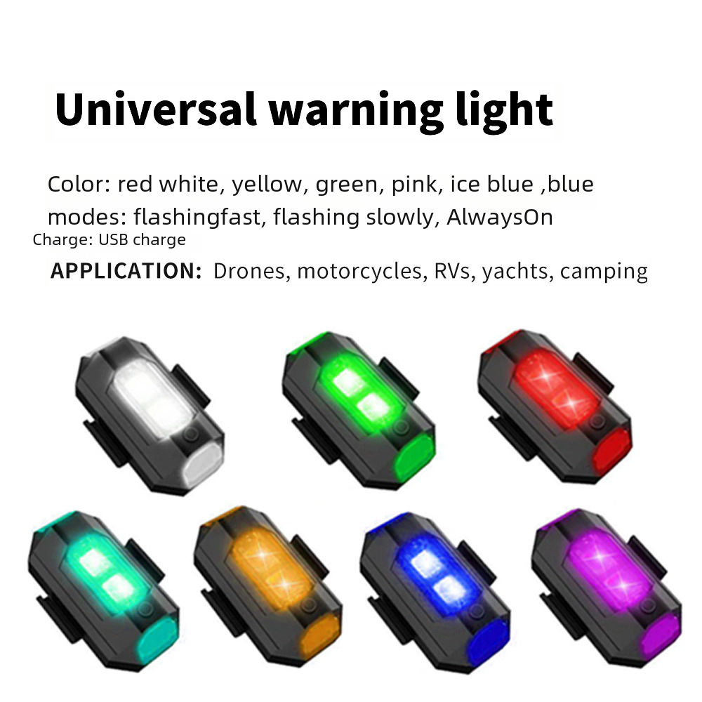 Cross-Border Vehicle Warning Light for Drones and Bikes