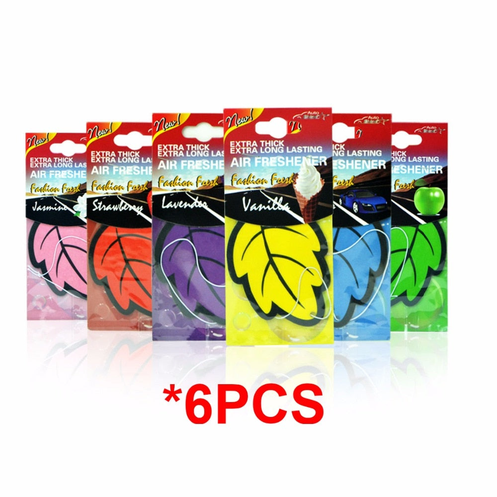 Car Air Freshener Leaf Pendant for Odor Removal