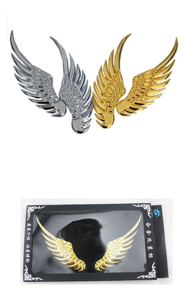 Creative Wing Design 3D Metal Car Window Sticker