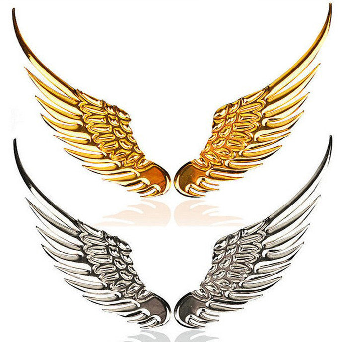 Creative Wing Design 3D Metal Car Window Sticker