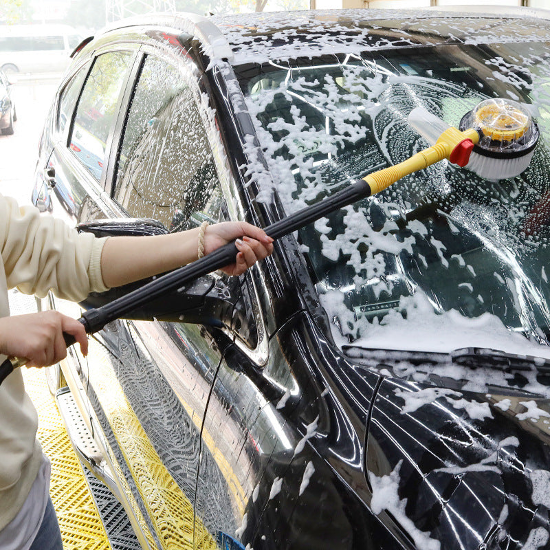 Dual-use Automatic Rotating Car Wash Brush Tool
